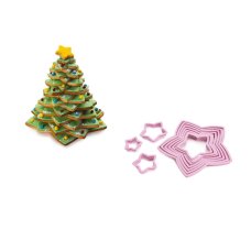 Κουπ Πατ Σετ 10 Τεμαχίων Χριστουγεννιάτικο Δέντρο "3D'' Ibili  